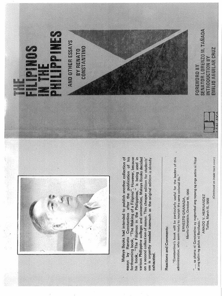 SYNOPSIS OF A HISTORY OF THE PHILIPPINES RENATO CONSTANTINO visual data 7