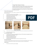 Method Statement For Copper Pipe Cutting