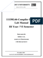 190361487 Compiler Lab Manual Final E Content