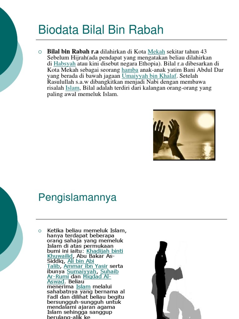 Pendidikan Islam Tokoh Sahabat By Nadhirah Roslan