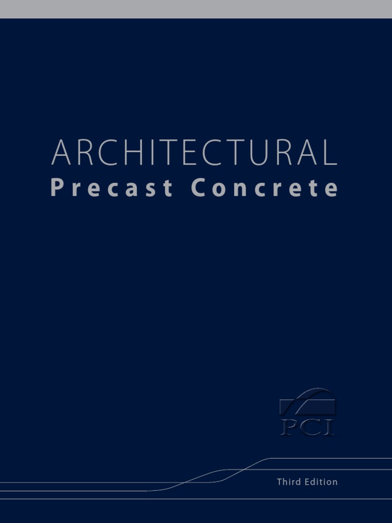 PCI Architectural Precast Concrete Design Manual | PDF | Precast Concrete |  Concrete