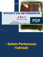 Ceramah Integriti DLM Pendidikan (Baru)