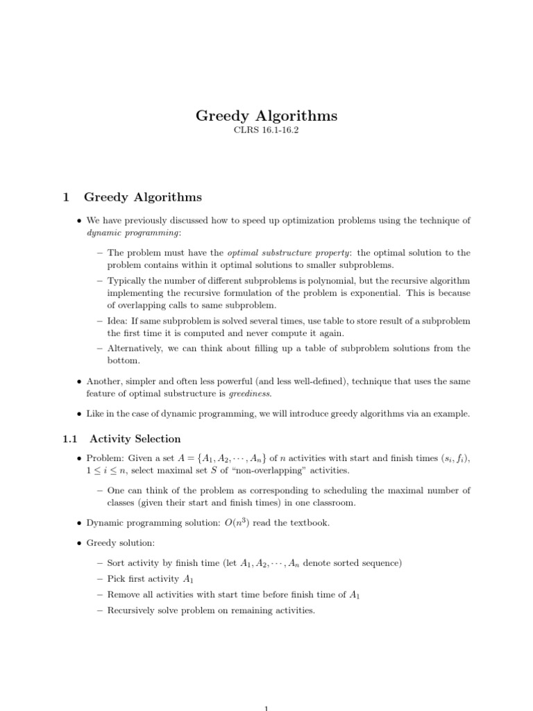 Greedy 2 | PDF | Dynamic Programming | Mathematical Optimization