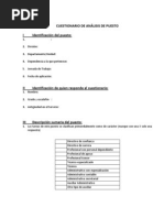 Cuestionario de Analisis de Puesto