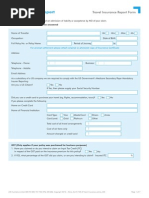 Claim Report: Travel Insurance Report Form