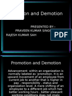 Promotion and Demotion
