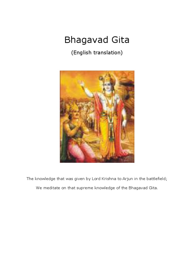 Bhagavad Gita (English) PDF Bhagavad Gita Yoga