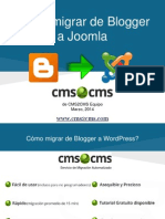 Cómo migrar de Blogger a Joomla con CMS2CMS