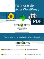 Cómo migrar de Mediawiki a WordPress con CMS2CMS 