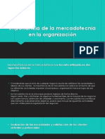 Importancia de La Mercadotecnia en La Organización