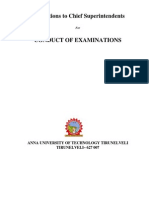 Instructions To Chief Superintendents: Anna University of Technology Tirunelveli TIRUNELVELI - 627 007