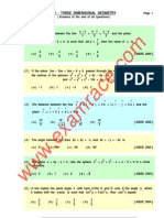 3 d Geometry Mcq