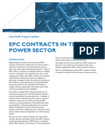 Epc Contracts in The Power Sector