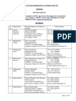 Members of Western Regional Power Committee (2013-14