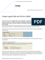 Create Logical Path and File For LSMW - SAP Tribal Knowledge
