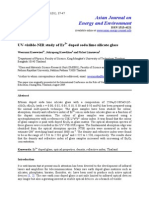 Uv-Visible-nir Study of Er3 Doped Soda Lime Silicate Glass