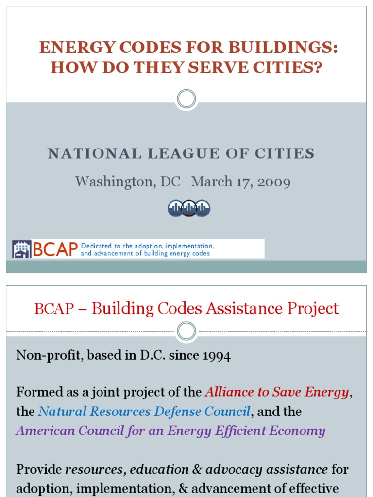 Energy Codes Impact on Cities | PDF | Efficient Energy Use | Energy ...