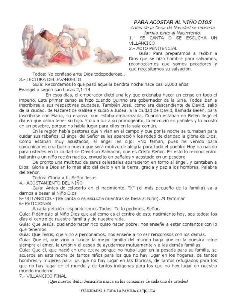 Para Acostar Al Nino Dios | PDF