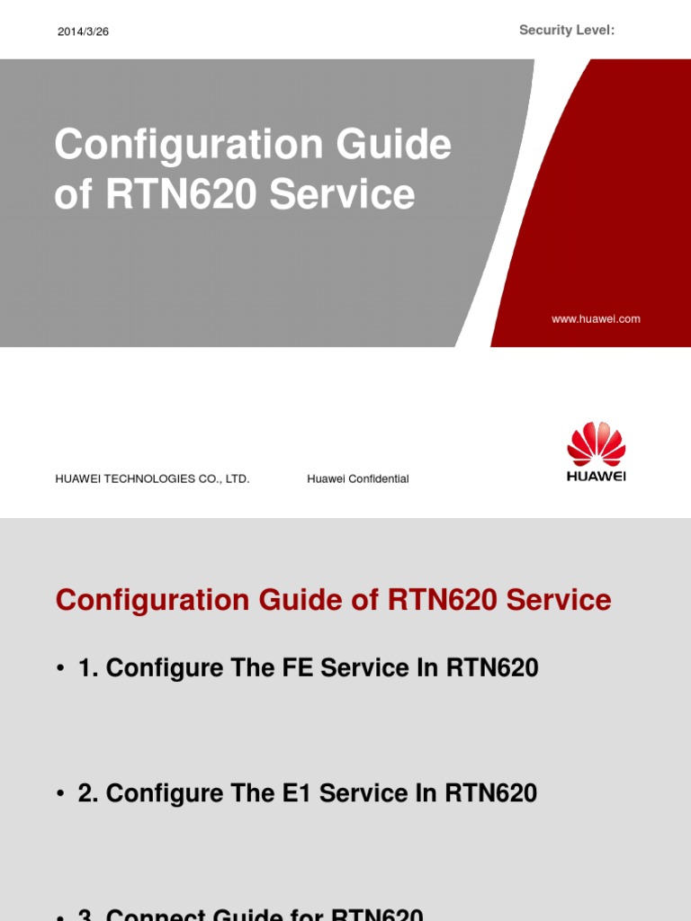 Configuration For RTN620 CIRCUIT | PDF