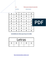 Matrices de Vocales Nivel Inicial PDF