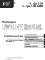 Download Kawasaki Ninja 300 ABS Owners Manual Australia by stinger30au SN214625886 doc pdf