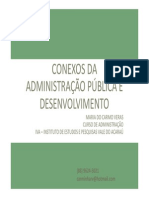 Conexos da Administração Pública e Desenvolvimento