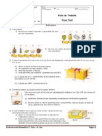 Ficha de Revisões MAT - 6º. Ano