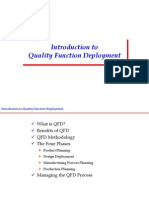 Introduction To Quality Function Deployment