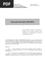 Instrução Normativa 001-2014 - Corpo de Bombeiros Militar do Estado do Rio Grande do Sul (1) - enviar destacadas