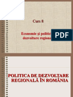 Politica de Dezvoltare Regionala in Romania