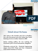 Phanindra Sama (Founder &ceo of Redbus - In) : Presente By:-Dipankar Maiti Pg-13-013