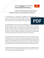 RPA Statement of Support To The Signing of The Comprehensive Agreement On The Bangsamoro