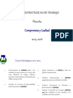 Lineas Estrategicas - Compromiso y Lealtad - 2014 -2016