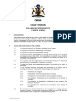 Constitution of The College of Urologists (2009) 26-3-2014