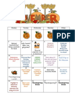 November Calender