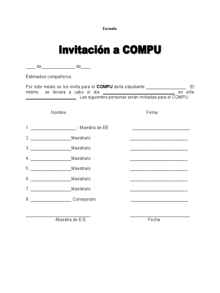 Invitacion A COMPU MAESTRO Blanco 2 | PDF