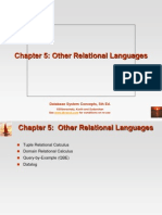 5. Other Relational Languages