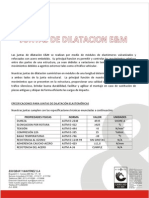 Ficha Técnica Junta E&m 80 de Dilatación PDF