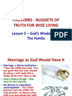 God's Wisdom for Strong Families