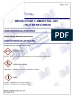 Benzalconio Cloruro Sol. 80% - Msds