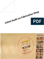 Audit on Fabrication Shop