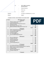 Revised MCA Distance Education Programme