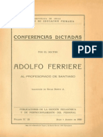 Adolfo Ferriere_Conferencias Chile 1930