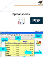 spreadsheet features