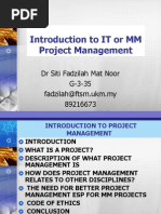 Multimedia Project Management - Intro