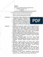Perka BKN Nomor 12 Tahun 2012pedoman Pengelolaan Informasi Publik Dan Dokumentasi Dilingkungan Badan Kepegawaian Negara