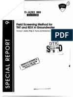 Analysis TNT in Groundwater - Jenkins