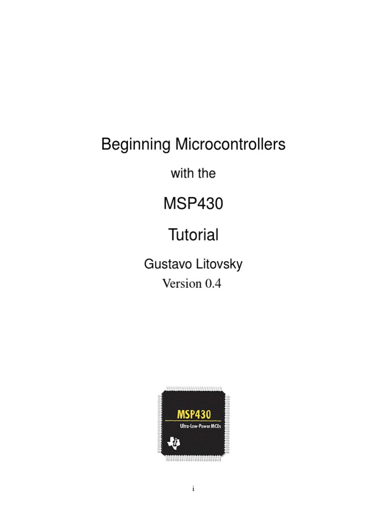 MSP430 Tutorial | PDF | Microcontroller | Analog To Digital Converter