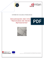 Informe actualización Nanotubos de Carbono