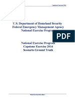 214240146 DHS FEMA National Exercise Program Capstone Exercise 2014 Scenario Ground Truth